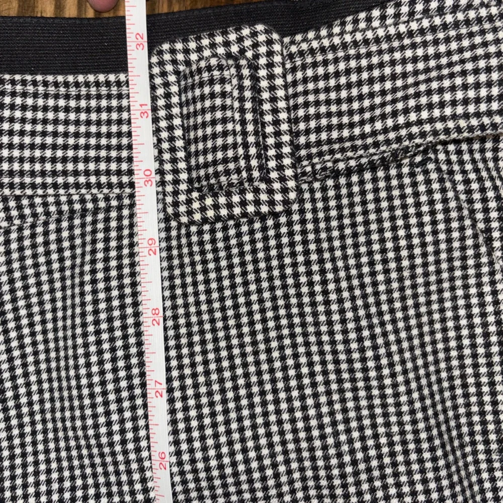 Lane Bryant wide Leg black & white mini checkered cropped pants Women’s size 20 - Picture 13 of 14